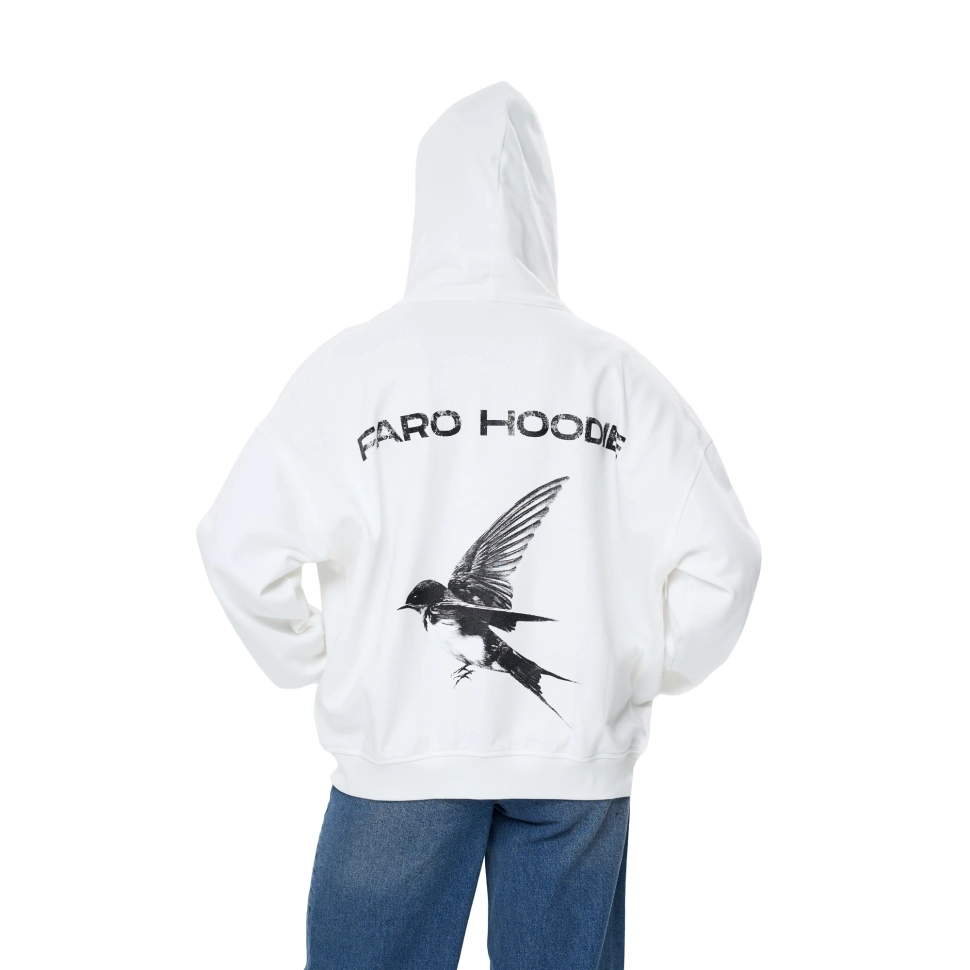Hoodie Soft FARO Unisex White 91325