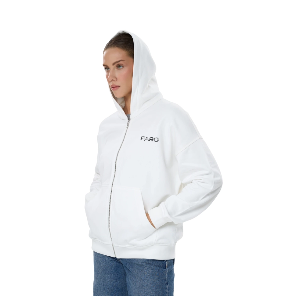 Hoodie Soft FARO Unisex White 91325