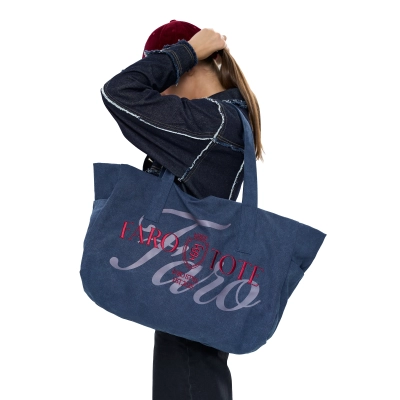 Tote Bag Kin FARO Unisex Blue / Burgundy 29047
