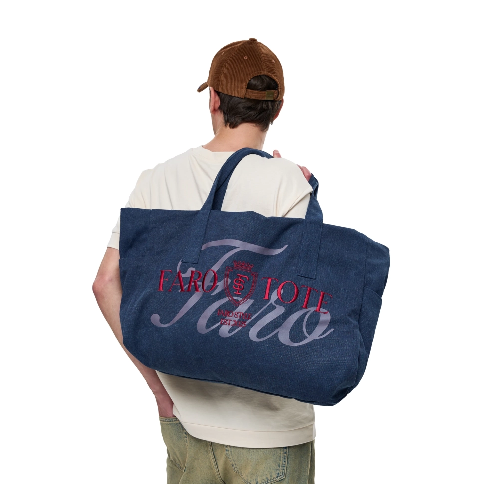 Tote Bag Kin FARO Unisex Blue / Burgundy 29047