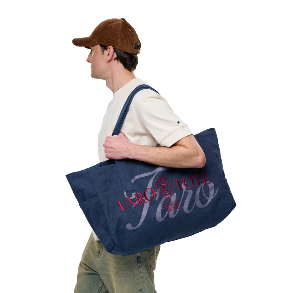 Tote Bag Kin FARO Unisex Blue / Burgundy 29047