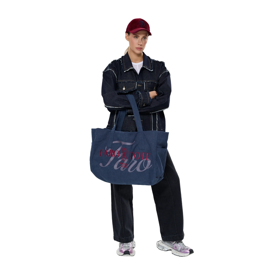 Tote Bag Kin FARO Unisex Blue / Burgundy 29047